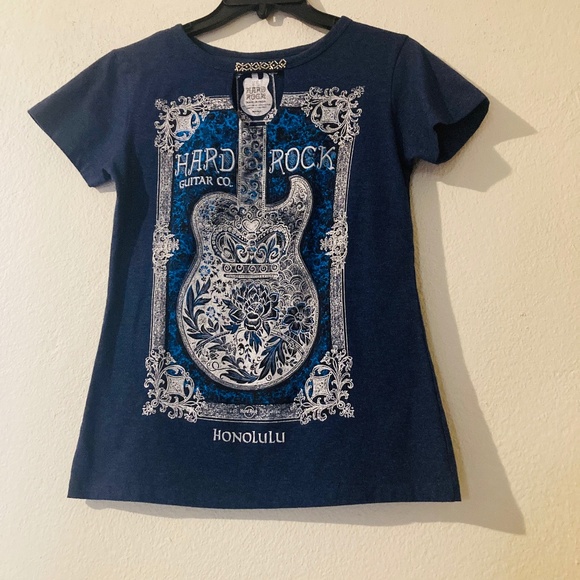 Hard Rock Couture Honolulu Key-hole Top with Gems and Graphic Owl size xs - Picture 1 of 3